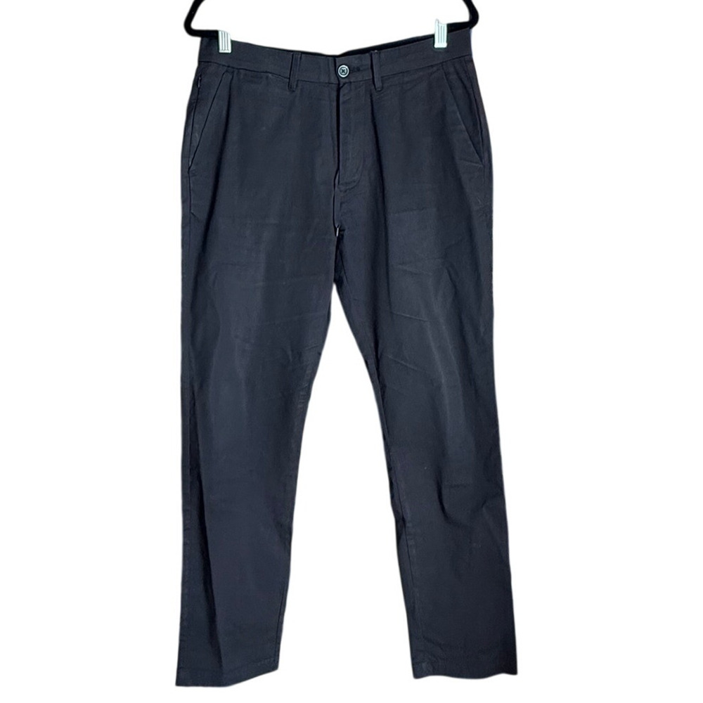 Goodfellow Black Slim Fit Tech Chino Pant 34x34 Office Casual Quick Dry Stretch - Picture 2 of 11